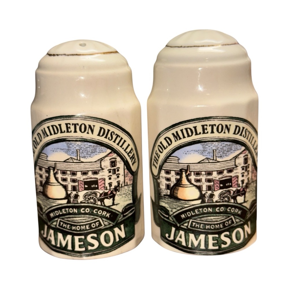 Vintage Jameson Salt & Pepper Shakers The Old Middleton Distillery